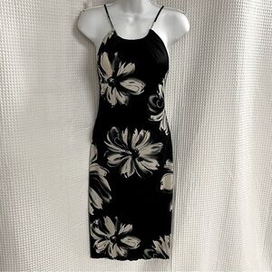 Chelsey ladies, halter floral print midi dress (no tag) see measurements